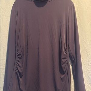 New York & Company Black Ruched Blouse